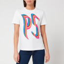 PS Paul Smith Women's Rainbow PS T-Shirt - White