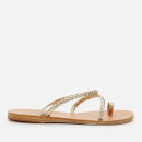 Ancient Greek Sandals Women's Eleftheria Leather Sandals - Platinum
