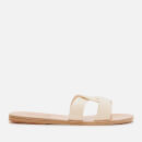Ancient Greek Sandals Women's Desmos Leather Slide Sandals - Off White
