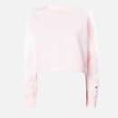 Champion Women's Cropped Crewneck Sweatshirt - Pink