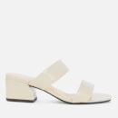 Vagabond Women's Elena Patent Leather Heeled Mules - Off White