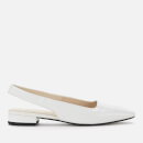 Vagabond Women's Layla Embossed Leather Sling Back Flats - White