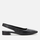 Vagabond Women's Layla Embossed Leather Sling Back Flats - Black
