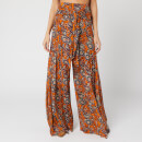 Free People Women's Aloha Wide Leg Trousers - Bright Orange