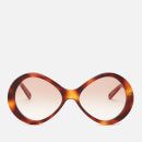 Chloé Women's Oversized Acetate Sunglasses - Havana/Gradient Brown