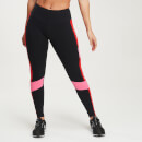 MP Women's Power Colour Block Leggings - Black/Danger - S