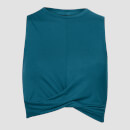 Power Twist Front Crop - Deep Lake - XS