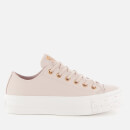 Converse Women's Chuck Taylor All Star Lift Speckled Ox Trainers - Platinum Violet/Rose Maroon