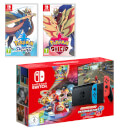 Nintendo Switch (Neon Blue/Neon Red) Pokémon Sword and Pokémon Shield Double Pack