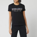 KENZO Women's Straight T-Shirt Sequins - White