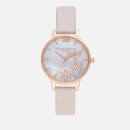 Olivia Burton Women's Dancing Dragonfly Blush Dial Watch - Pearl Pink & Rose Gold