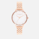 Olivia Burton Women's Rainbow Bezel Bracelet Watch - Rose Gold
