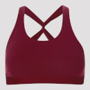 Power Mesh Sports Bra - Oxblood - XS