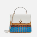 Kate Spade New York Women's Romy Wicker Medium Top Handle - Optic White