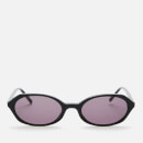 DKNY Women's Oval Acetate Sunglasses - Black