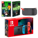Nintendo Switch (Neon Blue/Neon Red) Luigi's Mansion 3 Pack