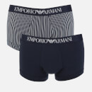 Emporio Armani Men's 2 Pack Trunk Boxer Shorts - Multi