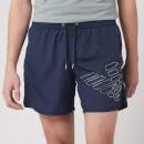 Emporio Armani Men's Silver Eagle Swim Short - Navy