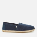 TOMS Men's Navy Linen Rope Alpargata Espadrilles - Blue