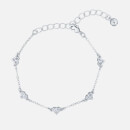Ted Baker Women's Neleaha: Nano Heart Charm Bracelet - Silver/Crystal