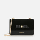 Ted Baker Women's Omaria Bow Detail Suede Trim Mini Cross Body Bag - Black