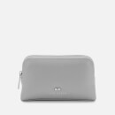 Ted Baker Women's Panse Leather Bow Stud Mini Make Up Bag - Light Grey