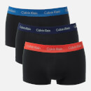 Calvin Klein Men's 3 Pack Low Rise Trunks - Minnow/Horoscope/Inferno