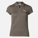 Maison Kitsuné Women's Fitted Zipped Polo Shirt - Navy