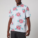 Polo Ralph Lauren Men's Short Sleeve Sport Shirt - Hibiscus Floral Stripe