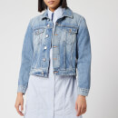 Ganni Women's Washed Denim Jacket - Washed Indigo