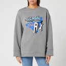Armani Exchange Women's Ax Logo Sweatshirt - Grey Marl