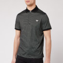 Emporio Armani Men's Dot Detail Polo Shirt - Black