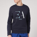Emporio Armani Men's Gradient Ea Logo Sweatshirt - Navy