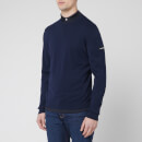 Emporio Armani Men's Sleeve Logo Knitted Jumper - Navy