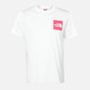 The North Face Men's Fine T-Shirt - TNF White/Mr. Pink