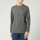 The North Face Men's Long Sleeve Red Box T-Shirt - Medium Grey Heather