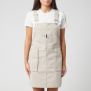 Calvin Klein Jeans Women's Utility Dungaree Dress - Chateau Grey