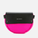 Karl Lagerfeld Women's K/Ikon Nylon Belt Bag - Fuchsia/Black