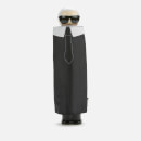 Karl Lagerfeld Women's K/Ikonik Karl Print Umbrella - Black