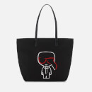 Karl Lagerfeld Women's K/Ikonik Canvas Shopper - Black