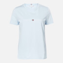 Tommy Hilfiger Women's New Th Ess Hilfiger Crew Neck T-Shirt - Breezy Blue