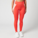 Tommy Sport Women's High Waisted Training Leggings - Bright Vermillion