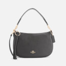 Coach Women's Polished Pebble Leather Sutton Cross Body Bag - Black