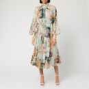Zimmermann Women's Wavelength Smock Midi Dress - Patchwork Floral