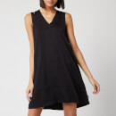 Calvin Klein Women's V-Neck Flared Dress - Black