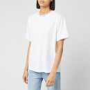 Victoria, Victoria Beckham Women's Logo Rib Victoria T-Shirt - White/Black