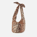 Ganni Women's Padded Tie Shoulder Bag - Leopard