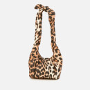 Ganni Women's Padded Tie Shoulder Mini Bag - Leopard