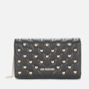 Love Moschino Women's Quilted Stud Shoulder Bag - Black