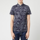 Ted Baker Men's Fright Paisley Printed Polo Shirt - Navy